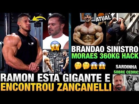RAMON GIGANTE E SECO APÓS FÉRIAS - BRANDÃO SHAPE ATUAL RUMO AO ARNOLD - MORAES 360 KG NO HACK E MAIS