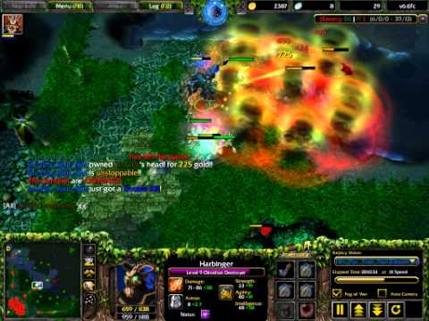 DotA Obsidian Destroyer rampage (1v5)