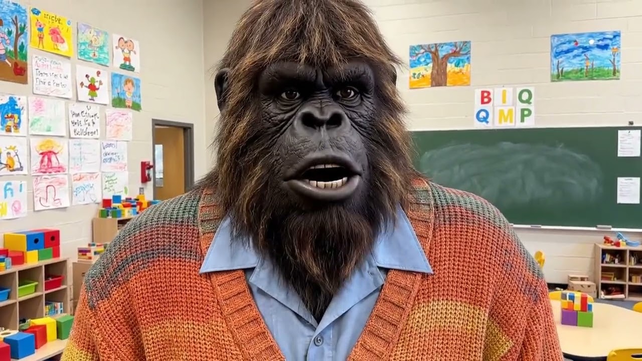 Bigfoot Teaches Kindergarten