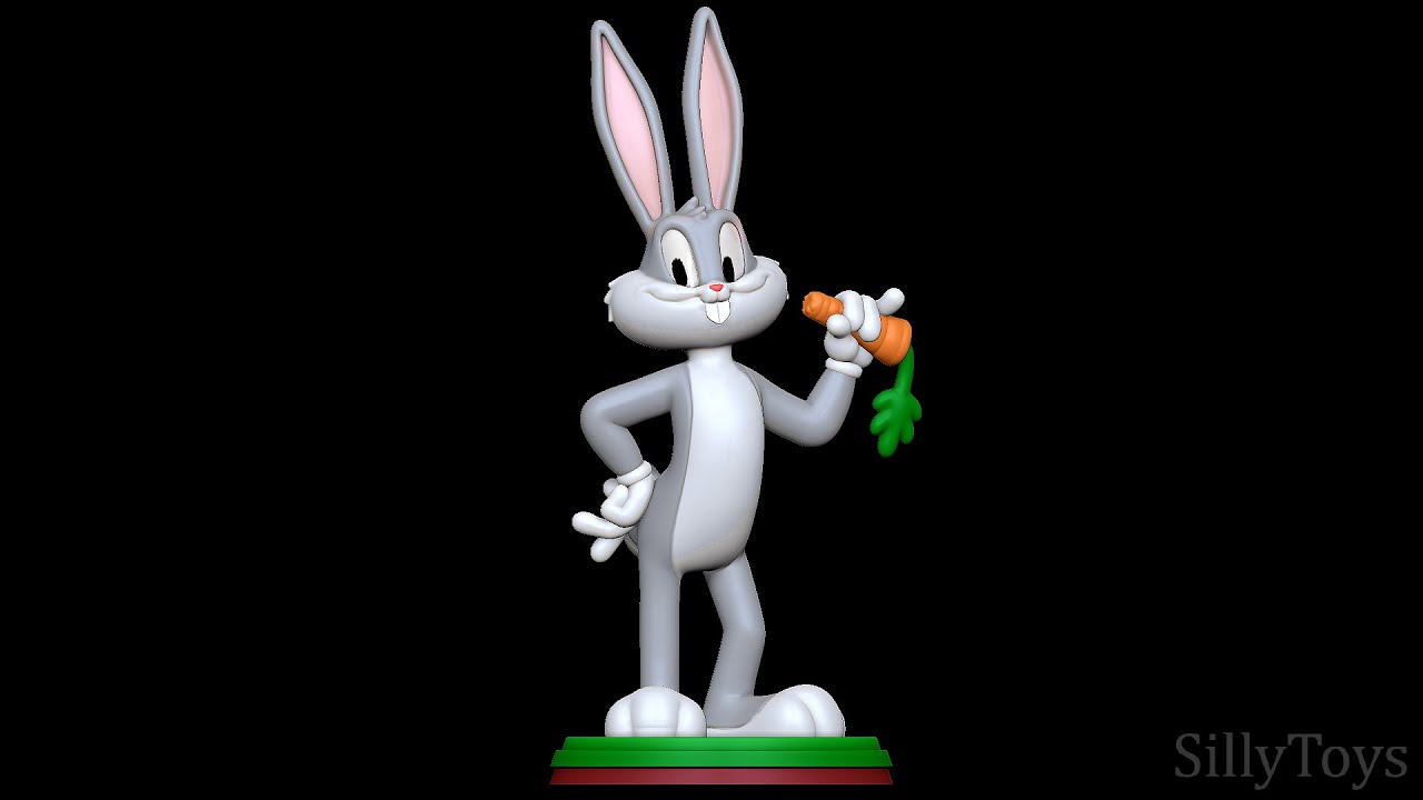 Bugs Bunny - Looney Tunes 3D Print Model