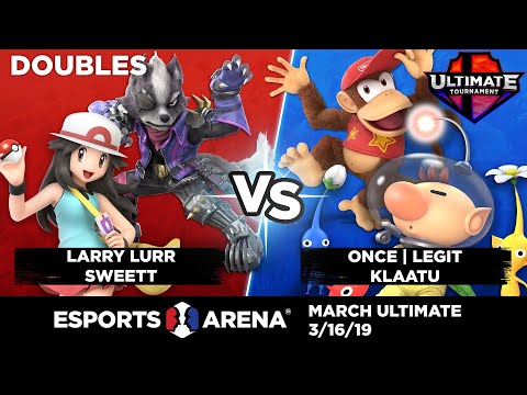 Larry Lurr + SweetT vs. Legit + Klaatu - Doubles Losers Finals - March Ultimate Tournament