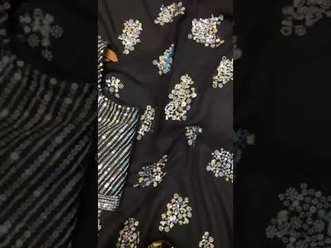 VE-1094 Faux Georgette Wholesale Designer Saree – product video thumbnail