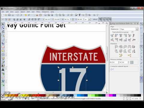 Byteweiser Inkscape Tutorial #4: US Interstate Road Sign