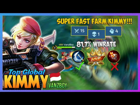 Kimmy Perfect Build 2020 - 15 Kill Crazy Damage - Top Global Kimmy by VanzBoy. - Mobile Legends