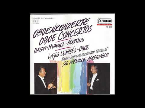 Bohuslav Martinů : Concerto for oboe and small orchestra H. 353 (1955)