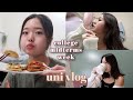 university midterms week vlog (lots of eating, studying, & friends!) 🙇🏻‍♀️📚