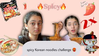 핵불닭볶음 KOREAN 2X spicy fire noodle challenge| Indian try korean noodle