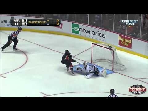 Saku Koivu sweet shootout goal vs Kings - NHL 7/4/13