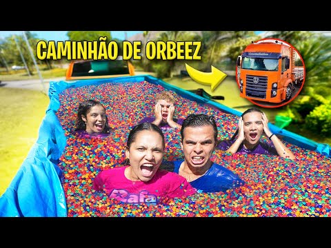 WE TURNED THE TRUCK INTO A GIANT ORBEEZ POOL! - VERY EPIC!