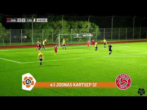31. voor 2017: Tartu FC Santos - Rakvere JK Tarvas 6:1 (3:1)