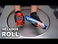 Oreo Fanta Strawberry Ice Cream Rolls ASMR