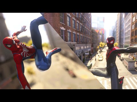 Marvels Spider-Man 2 - Risky/Smooth Swinging With Zero Swing assistance - Peter/Miles