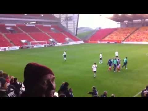 Scotland u 21 2 v 1 Austria u 21 at Pittodrie Stadium, Aberdeen
