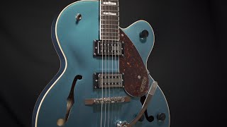 Video thumbnail for Gretsch G2420T Streamliner™ Hollow Body Single-Cut with Bigsby® Riviera Blue by MooreMusicGuitars