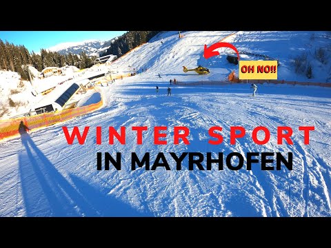 Winter Sport In Mayrhofen Skiing With Good Weather
