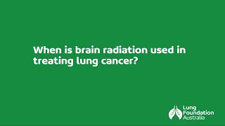 Radiation Therapy for Lung Metastases in the Brain
