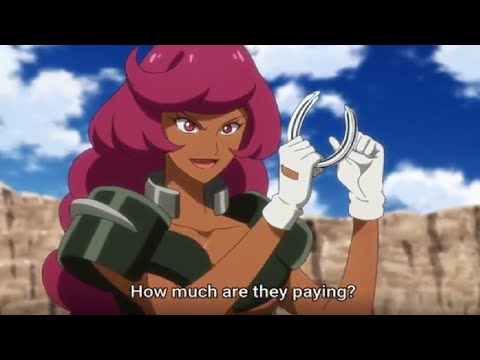 Dark Skin Anime Girl Kei Suiitsu - Back Arrow