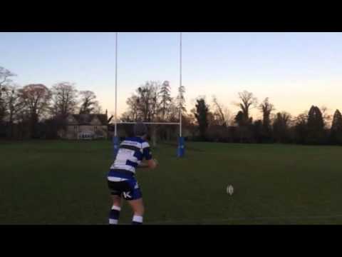 Greg James kicks it with Bath Rugby