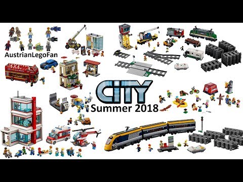 All Lego City Summer Sets 2018 - Trains - People Pack - Capital City - Hospital - Lego Speed Build