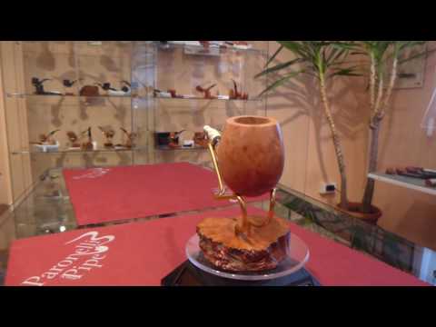 Pipa radica e avorio half bent anno 1950 - www.paronellipipe.it