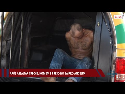 Homem eÌ preso no bairro Angelim apoÌs realizar assalto em creche 18 08 2021