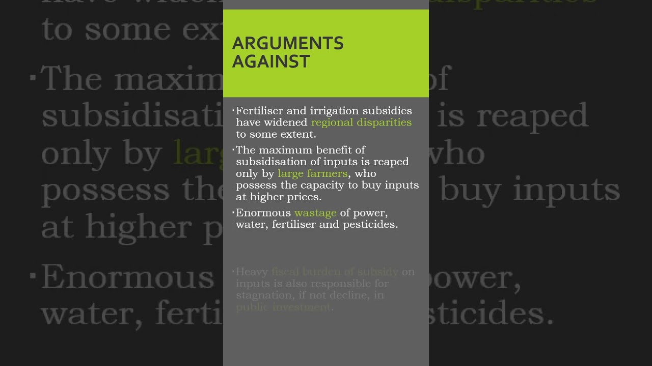 12.3 The Debate Over Subsidies