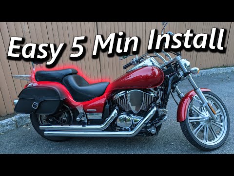 Kawasaki Vulcan 900 Mustang Touring Seat Install DIY