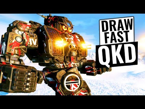60 LIGHTNING FAST FRIENDS - Quickdraw IV-FOUR Hero Mech - Mechwarrior Online 2017 MWO - TTB