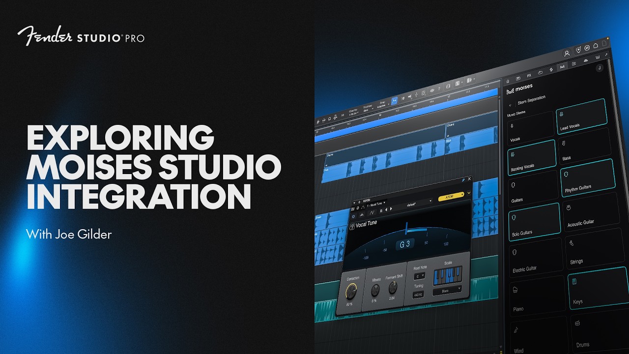 Moises Studio Integration | New in Studio Pro 8.1 | Fender Studio - YouTube