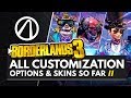 BORDERLANDS 3 | All Customization Options & Skins for Amara, FL4K, Moze & Zane So Far