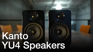 Video thumbnail for Kanto YU4 Amplified Bookshelf Speakers Product Showcase by Hello Good People!