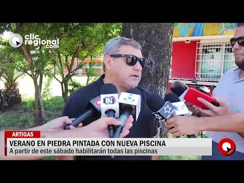 ESTE SÁBADO HABILITARÁN LAS PISCINAS EN PIEDRA PINTADA