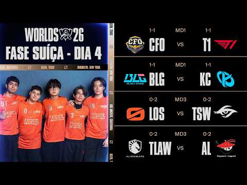 Worlds 2026 | Fase Suíça - Dia 4 (Md3)