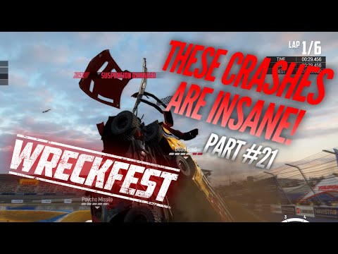 (THE CRASHES ARE GETTING CRAZIER!) WRECKFEST CAREER MODE Playthrough Part #21 (Xbox One 1080p HD)