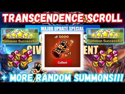 Transcendence Scroll + Some of My Recent Random Summons!!! (: