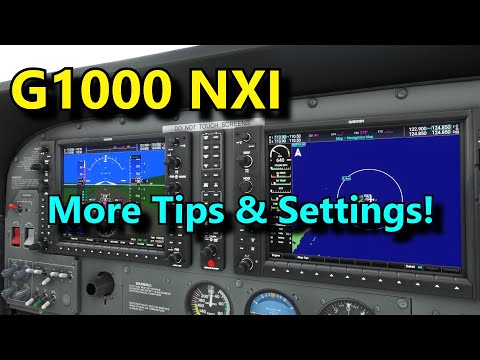 FS2020: G1000 NXI: More Tips & Settings - Map Panning, Squawk Code & More!