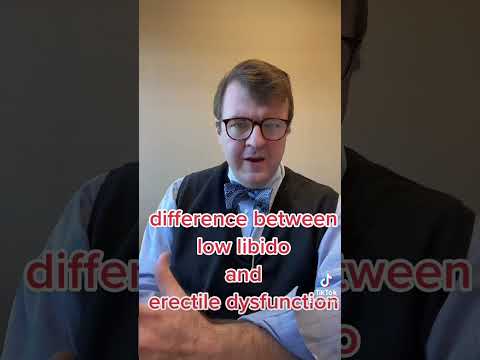 difference between low #libido and #erectiledysfunction