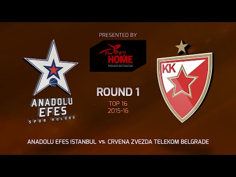Highlights: Top 16, Round 1, Anadolu Efes Istanbul 85-84 Crvena Zvezda