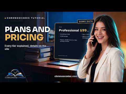 ChronosCodex plans and pricing — every tier explained — video tutorial