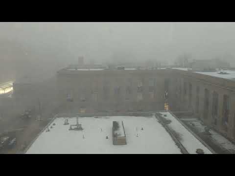 Snow squall on 11/18/22 from Davey Lab, Penn State, University Park