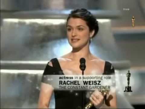 Rachel Weisz winning Best Supporting Actress for The Constant Gardener