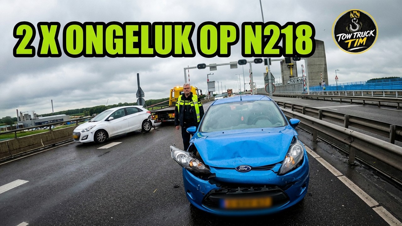 2 x een ongeluk op de n218! Wij waren erbij! #towtrucktim #towtrucklife