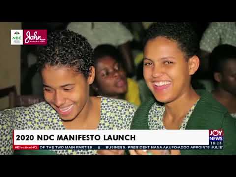 2020 NDC Manifesto Launch - JoyNews (7-9-20)