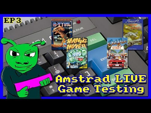 Amstrad Game Testing LIVE Ep3 - Feat Manic Miner & Out Run