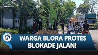 Aksi Warga Blora! Jalan Rusak 2,6 Km, Anggaran Hanya 500 Meter, Protes Blokade Jalan Raya!