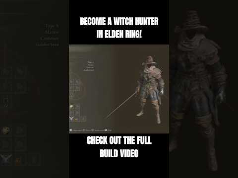 Become A Witch Hunter With This Build In Elden Ring! #eldenring