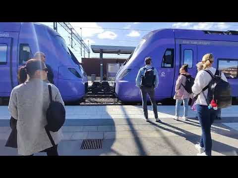 Tåg på Älmhult station