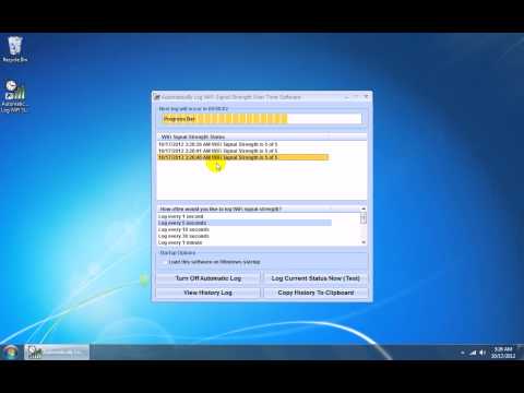 Automatically Log WiFi Signal Strength Over Time Software
