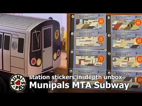 Munipals MTA Subway Station Stickers In-depth Unbox