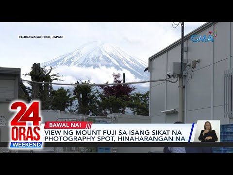 View ng Mt. Fuji sa isang sikat na photography spot, hinaharangan na 24 Oras Weekend